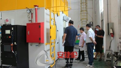 【機器人噴膠機驗收】無錫（xī）橡膠減震客戶驗收新（xīn）型機器人噴塗設備